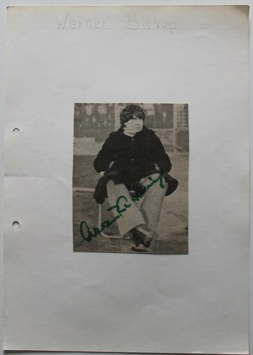 Autogramm werner biskup - werner, (†)